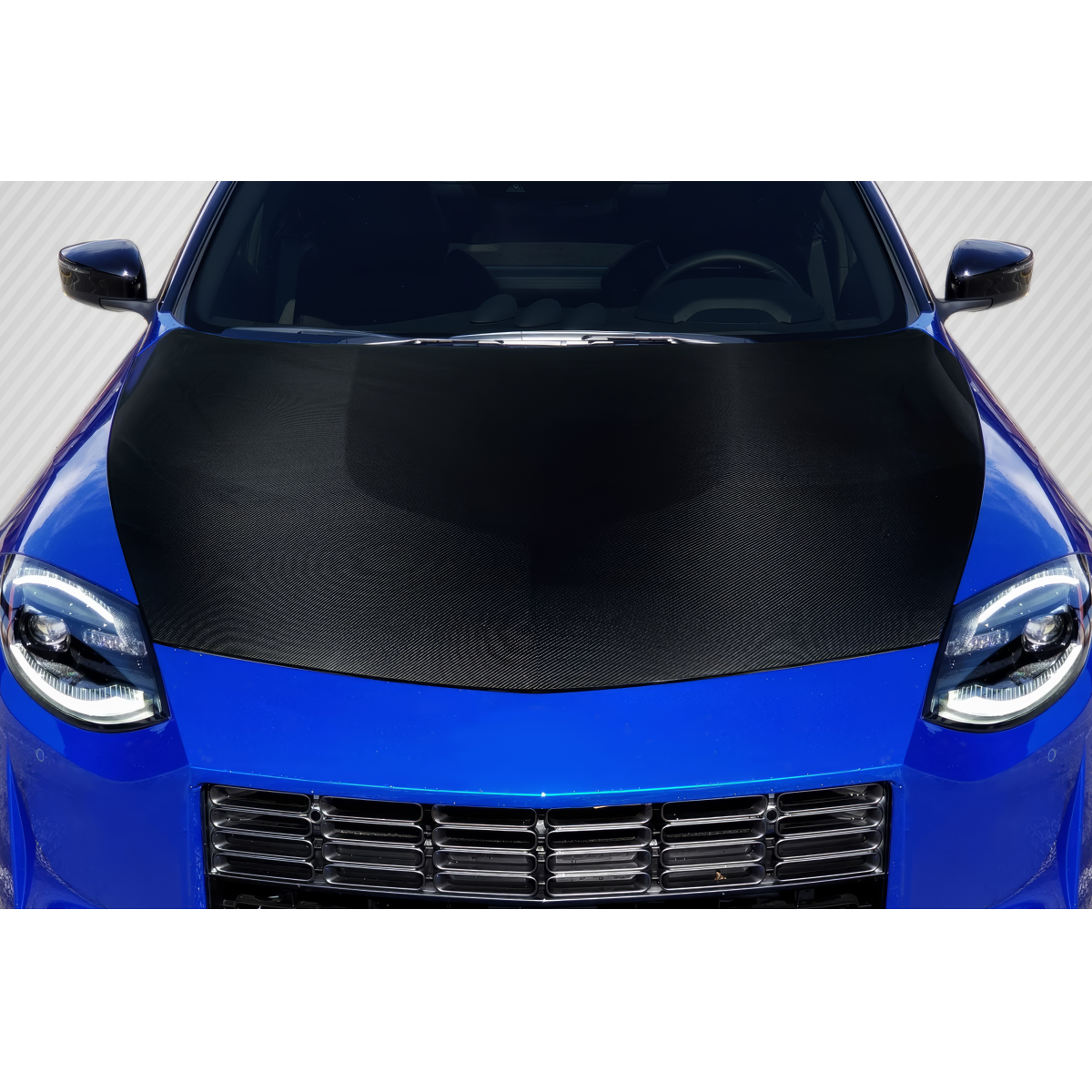 Modify your Nissan Z 2023 with our Exterior/Hoods - Top down view of hood at a slight angle