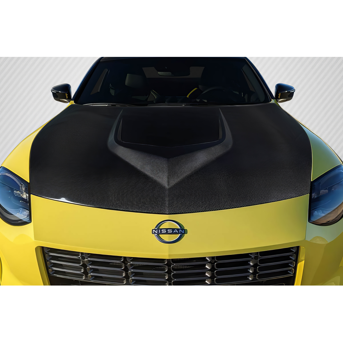 Modify your Nissan Z 2023 with our Exterior/Hoods - Viewed from a front high angle perspective