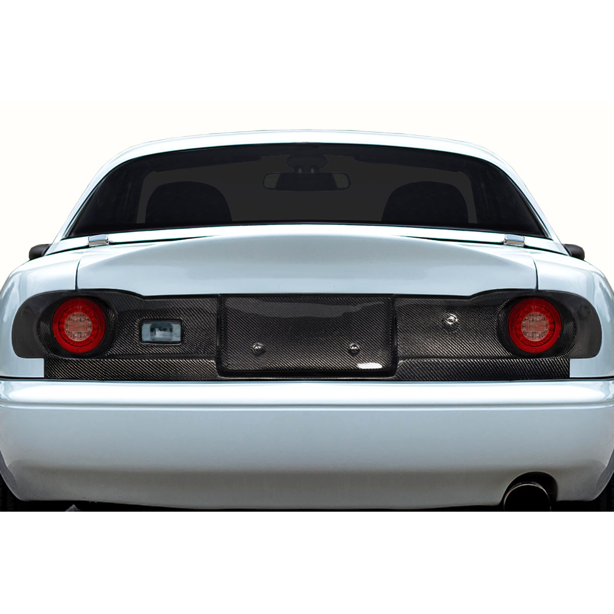 Modify your Mazda Miata 1990 with our Lighting/Tail Lights - Rear view angle of the tail light conversion panel