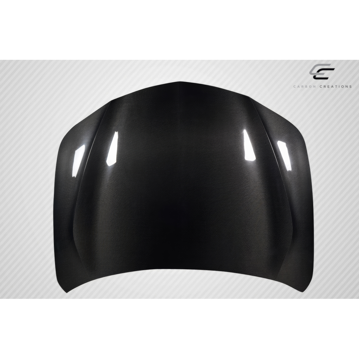 Modify your Acura TLX 2021 with our Exterior/Hoods - Front view of carbon fiber hood part