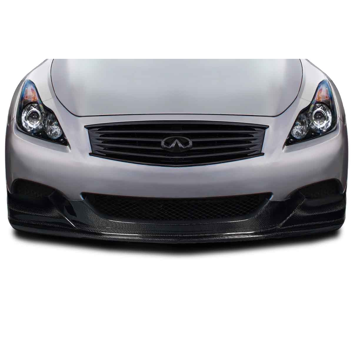 Modify your Infiniti G37 2008 with our Exterior/Front Bumpers or Lips - Frontal view of Infiniti G37 front lip spoiler