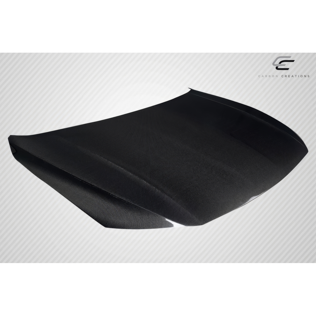 Modify your Volkswagen Jetta 2019 with our Exterior/Hoods - Top down angle of carbon fiber hood for Jetta