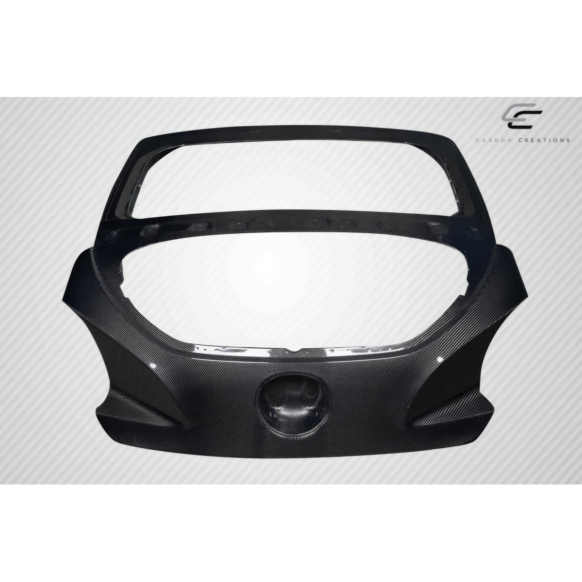 Modify your Hyundai Veloster 2012 with our Exterior/Trunks - Front view showing carbon fiber rear hatch structure