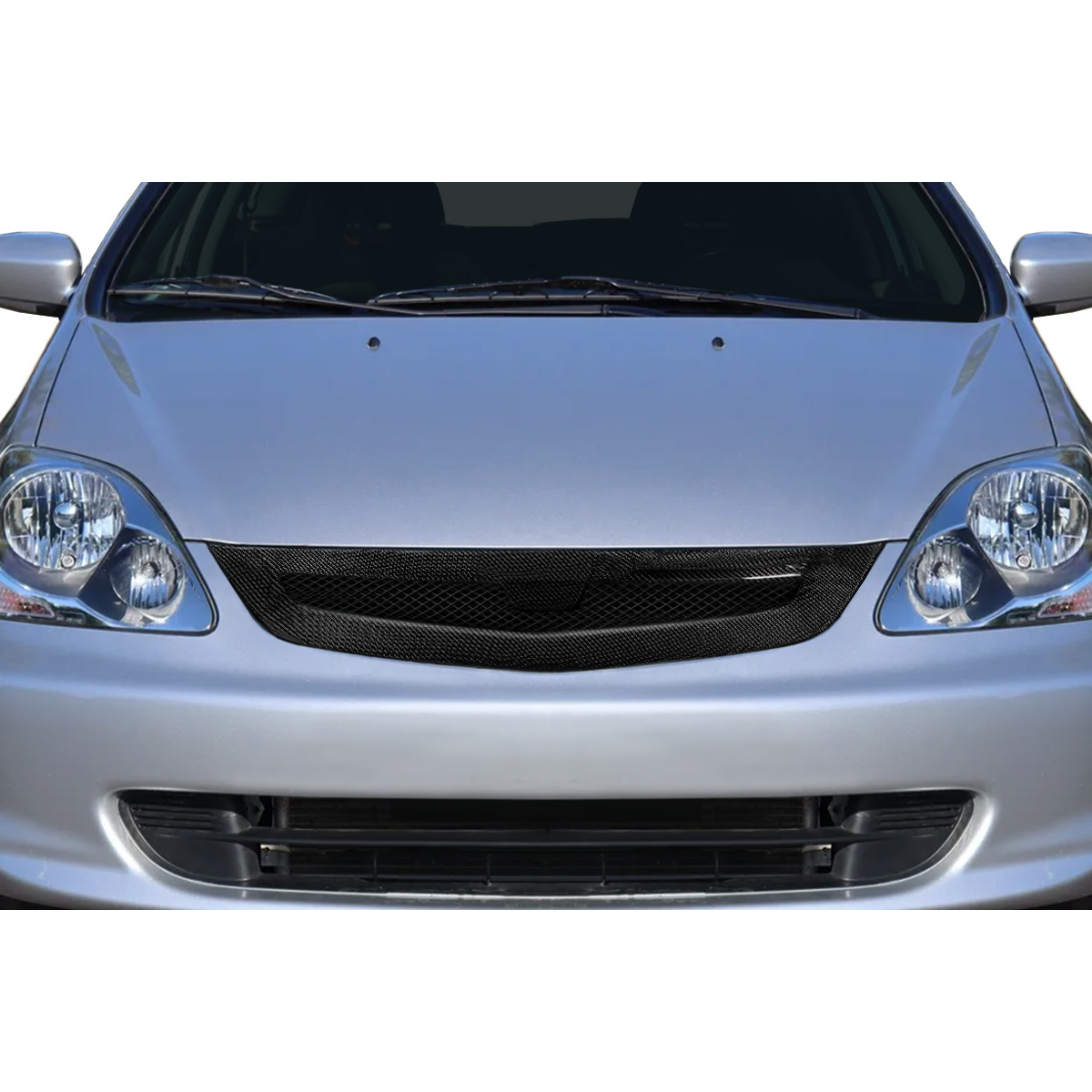 Modify your Honda Civic 2002 with our Exterior/Grilles - Front view of vehicle at a straight angle