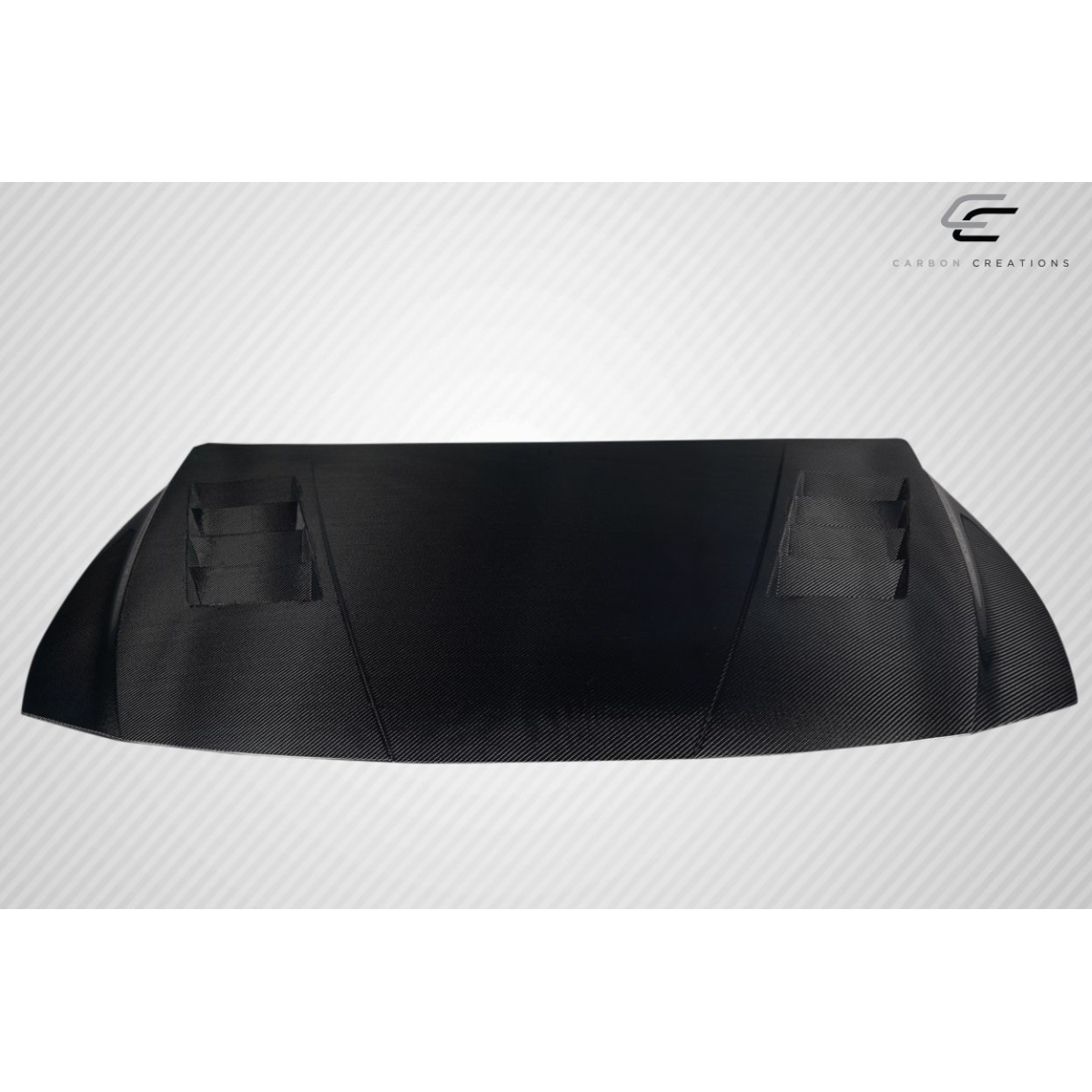 Modify your Hyundai Elantra 2021 with our Exterior/Hoods - Top down view of hood part at a slight angle