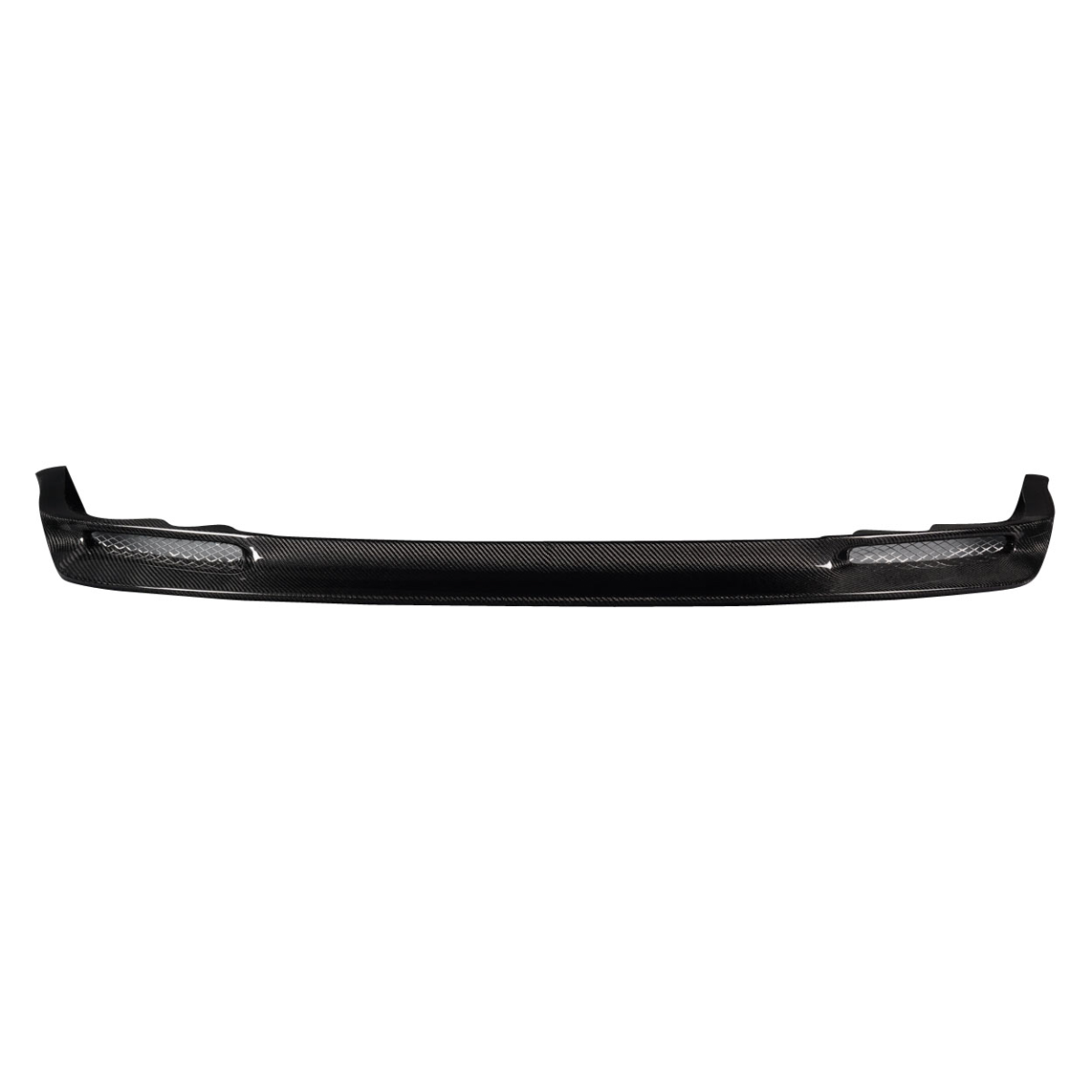 Modify your Nissan Skyline 1989 with our Exterior/Front Bumpers or Lips - Front view of a carbon fiber lip spoiler