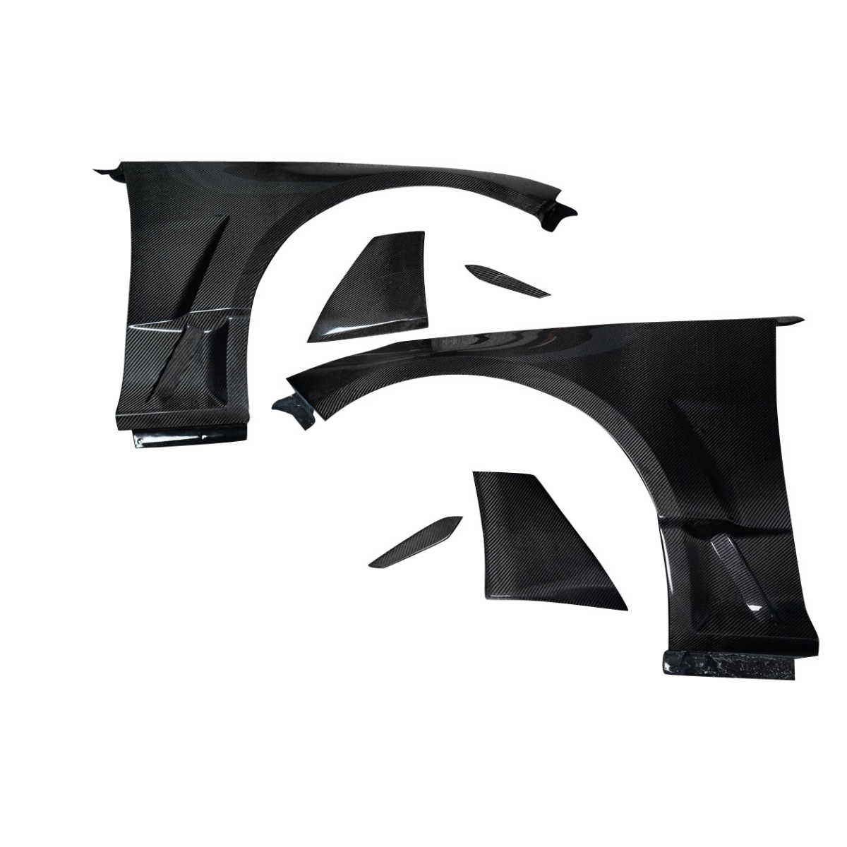 Modify your Cadillac CT5 2020 with our Exterior/Fenders - Front view of fender parts with a slight angle