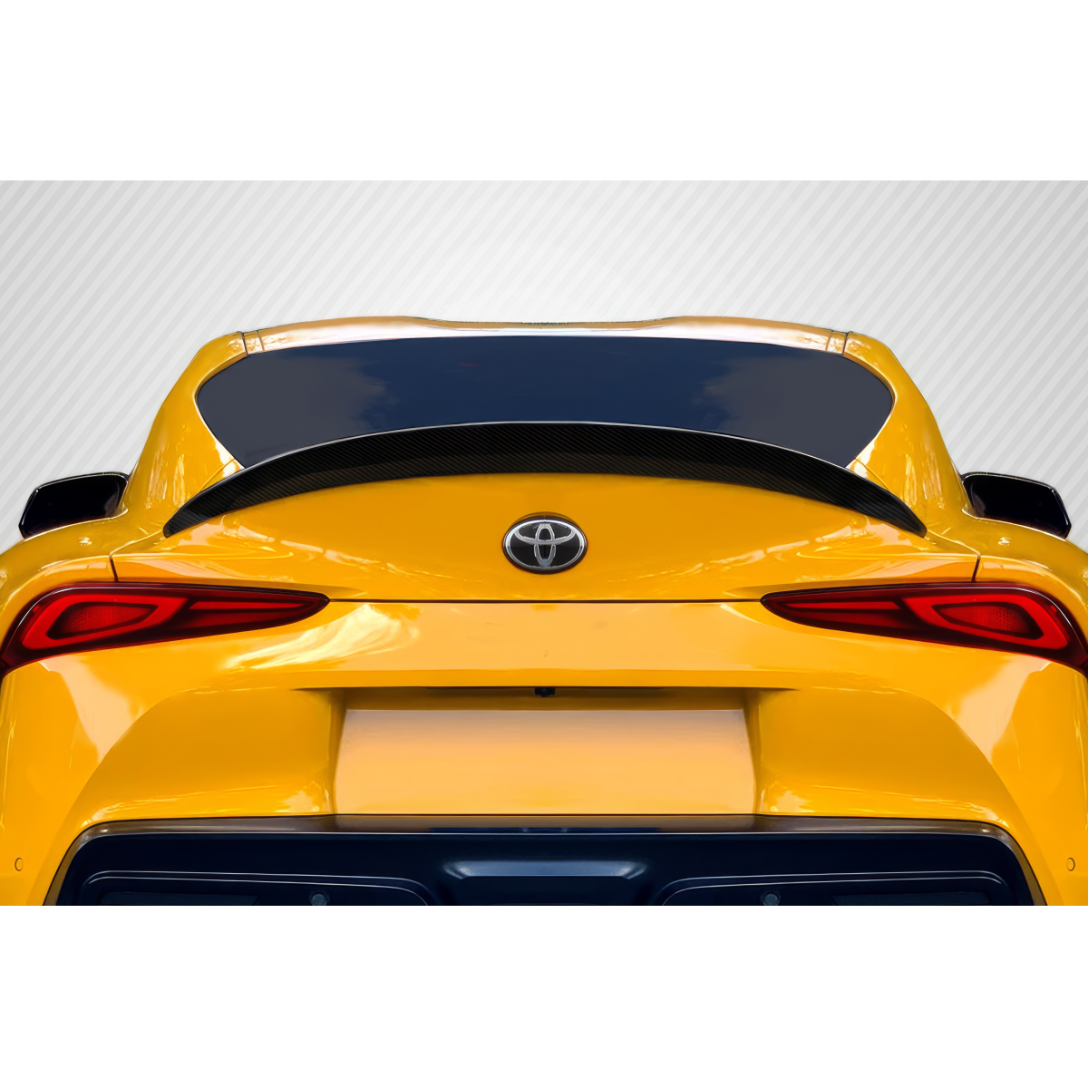 Modify your Toyota Supra 2019 with our Exterior/Wings - Rear view angle of vehicle part