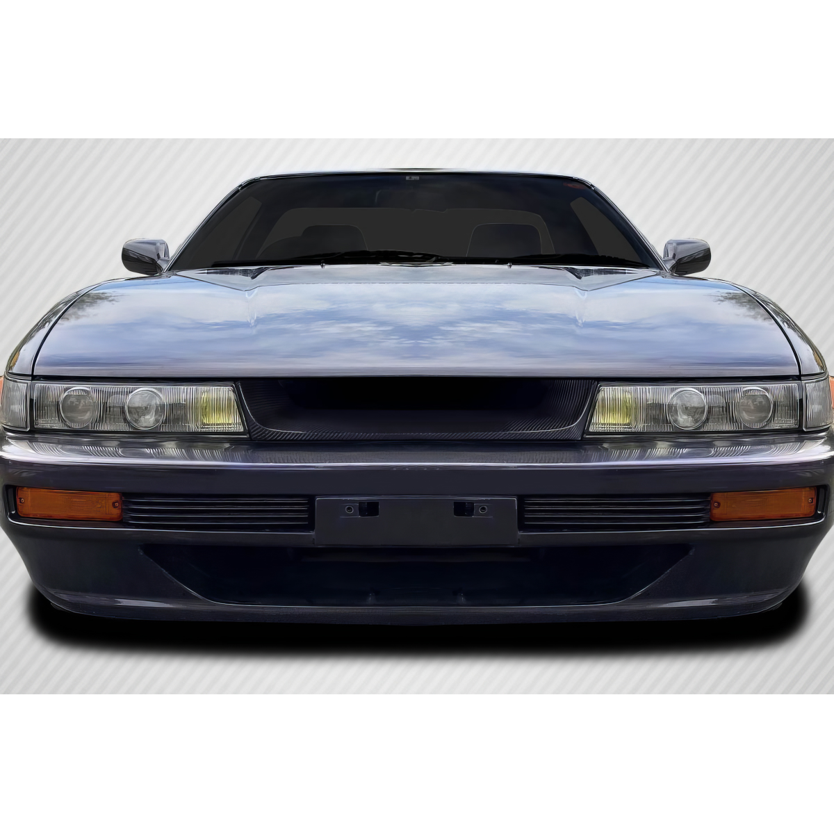 Modify your Nissan Silvia 1989 with our Exterior/Grilles - Front view of the vehicle part