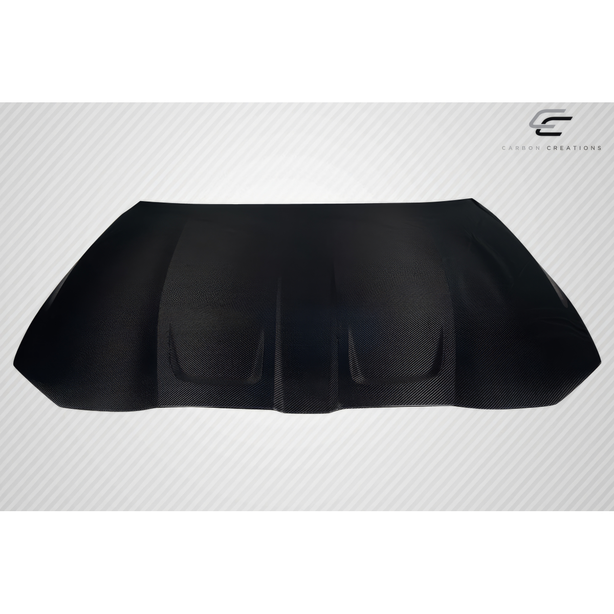 Modify your BMW M3 2021 with our Exterior/Hoods - Top view of the car hood at a flat angle