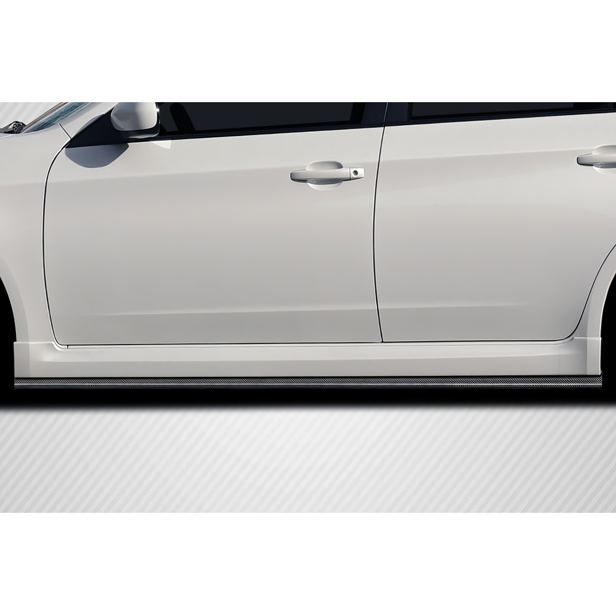 Modify your Subaru Impreza 2008 with our Exterior/Other Exterior - Side view of side skirt at horizontal angle