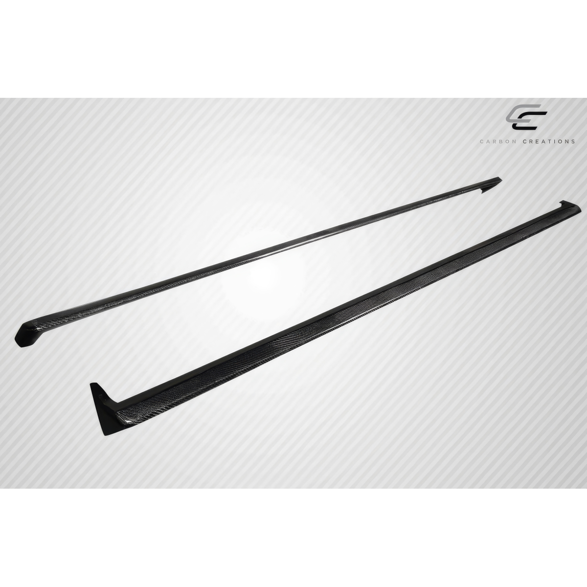 Modify your Subaru Impreza 2008 with our Exterior/Other Exterior - Side view showing two carbon fiber side skirt panels