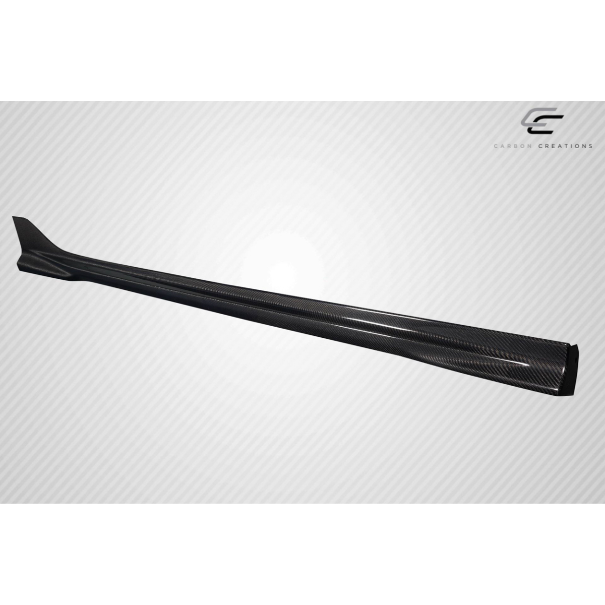 Modify your Honda Civic 2022 with our Exterior/Side Skirts - Side view of aerodynamic carbon fiber side skirt