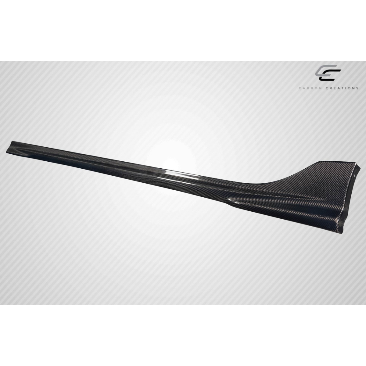 Modify your Honda Civic 2022 with our Exterior/Side Skirts - Side view showing angle of carbon fiber side skirt