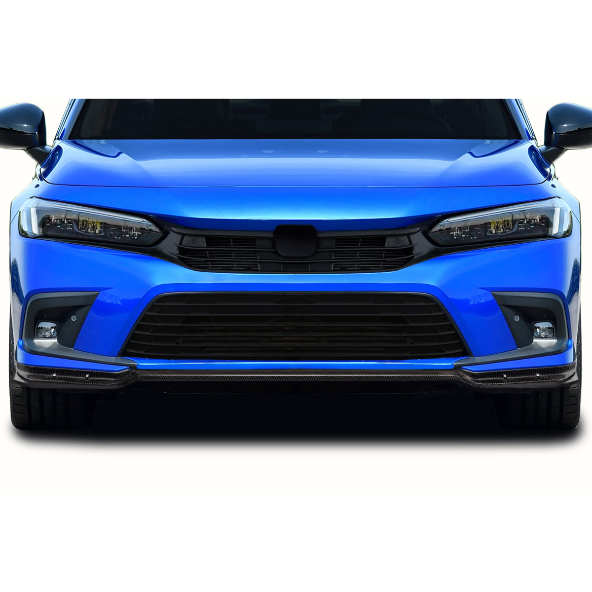 Modify your Honda Civic 2022 with our Exterior/Front Bumpers or Lips - Front view of the vehicle at eye level