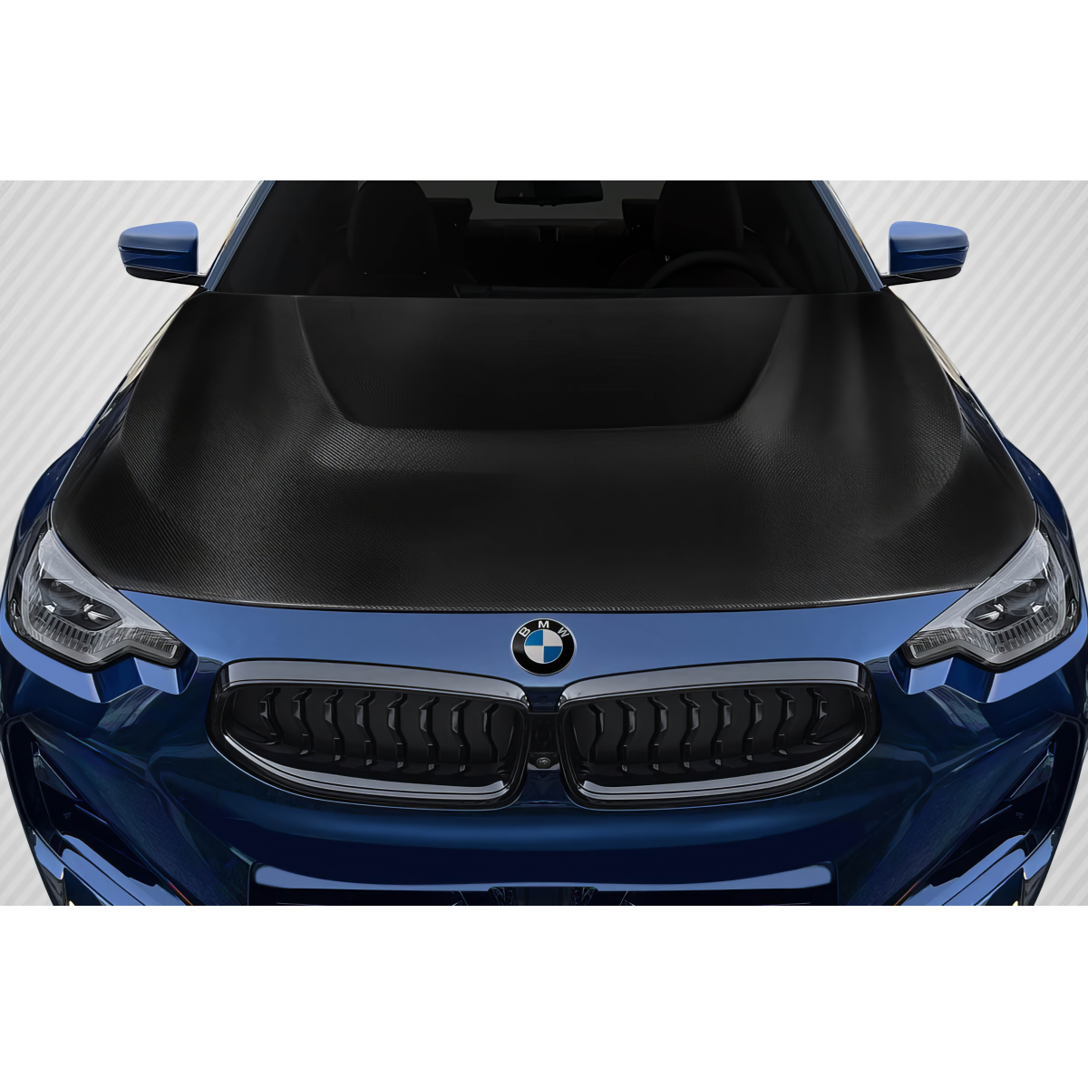 Modify your BMW 2-Series 2023 with our Exterior/Hoods - Front view of the car hood from above