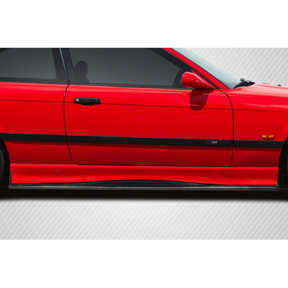 Modify your BMW M3 1992 with our Exterior/Other Exterior - Side view of car part at a slight angle