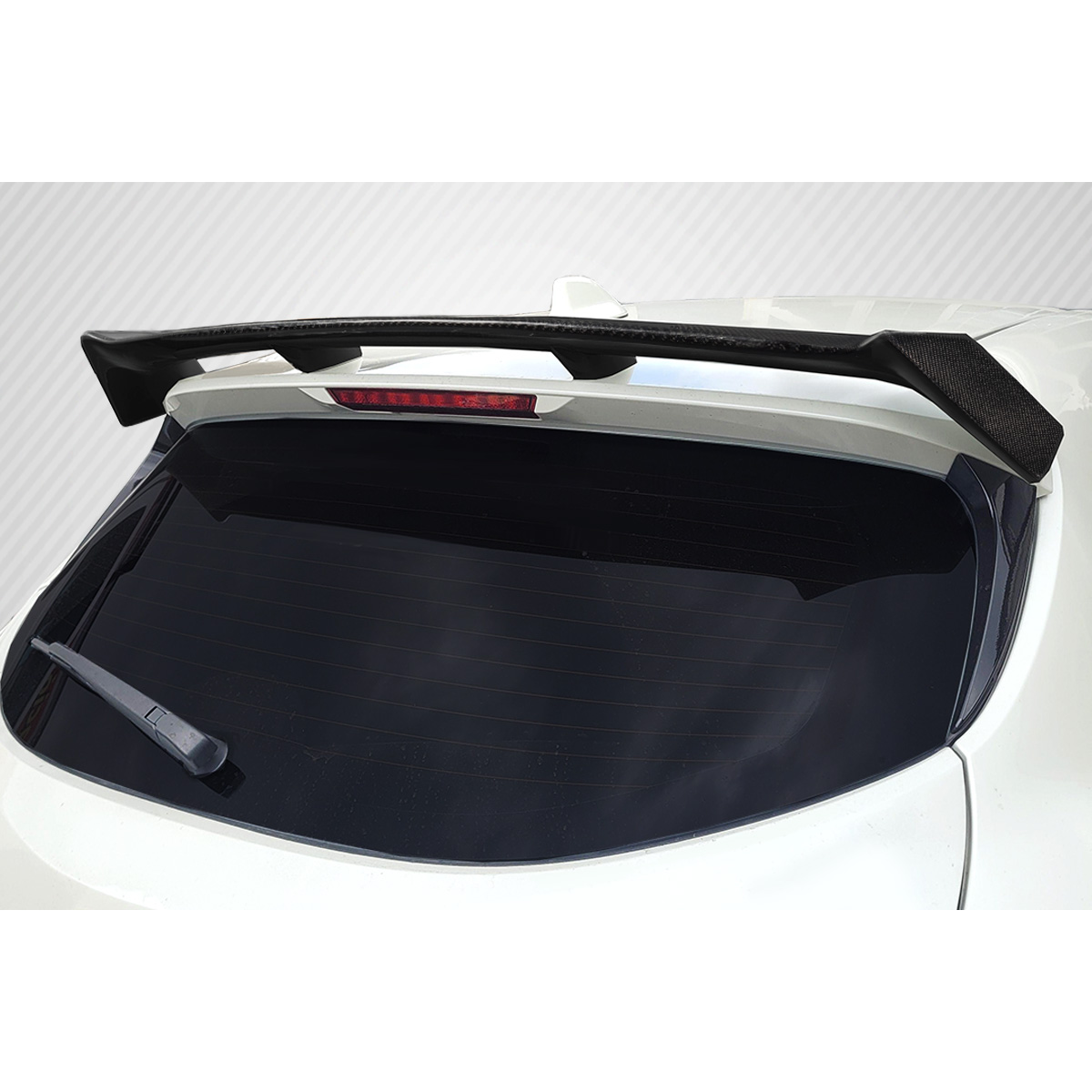 Modify your Toyota Corolla 2019 with our Exterior/Wings - Rear view showing the rear wing spoiler attached
