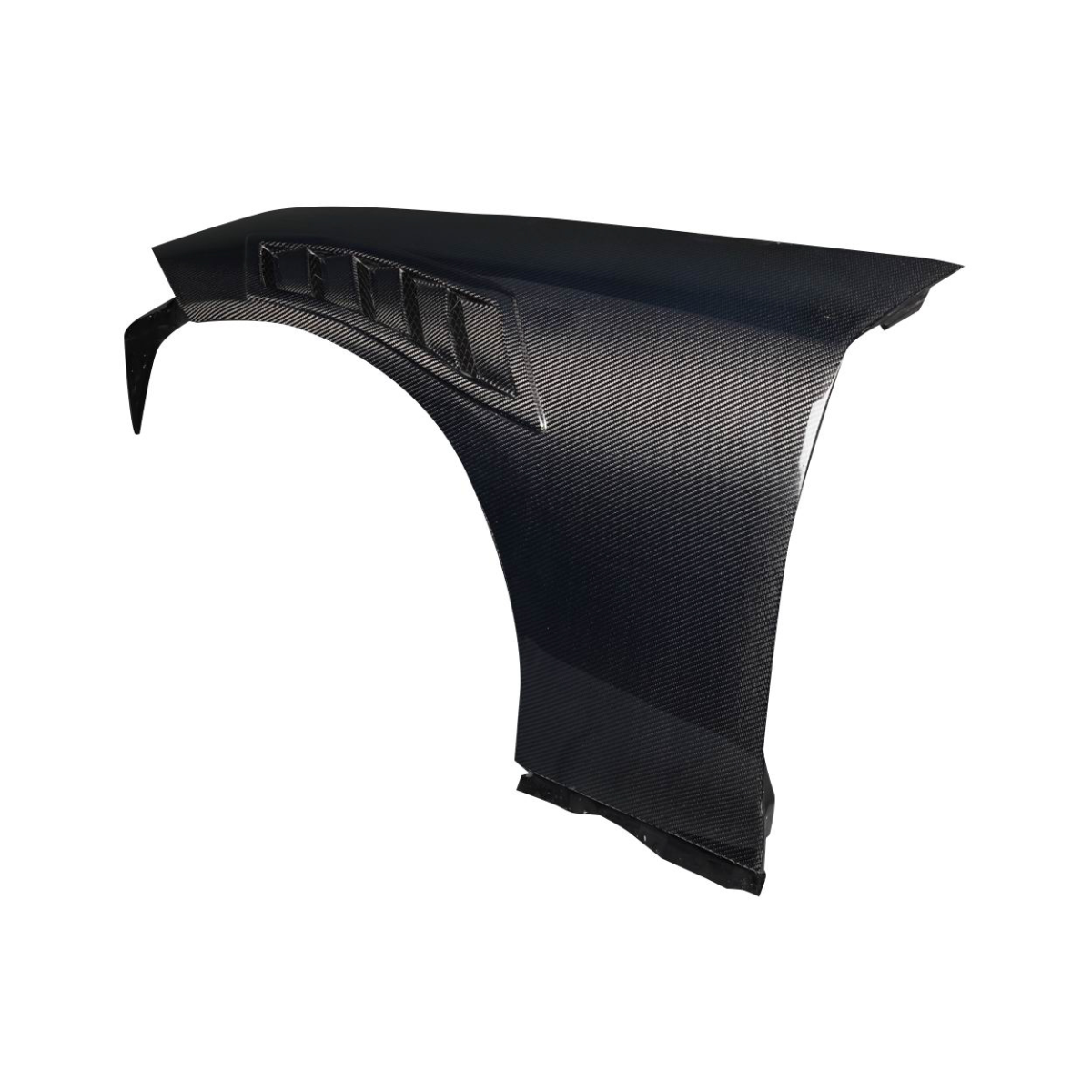 Modify your Nissan Z 2023 with our Exterior/Fenders - Angled view of carbon fiber front fender piece