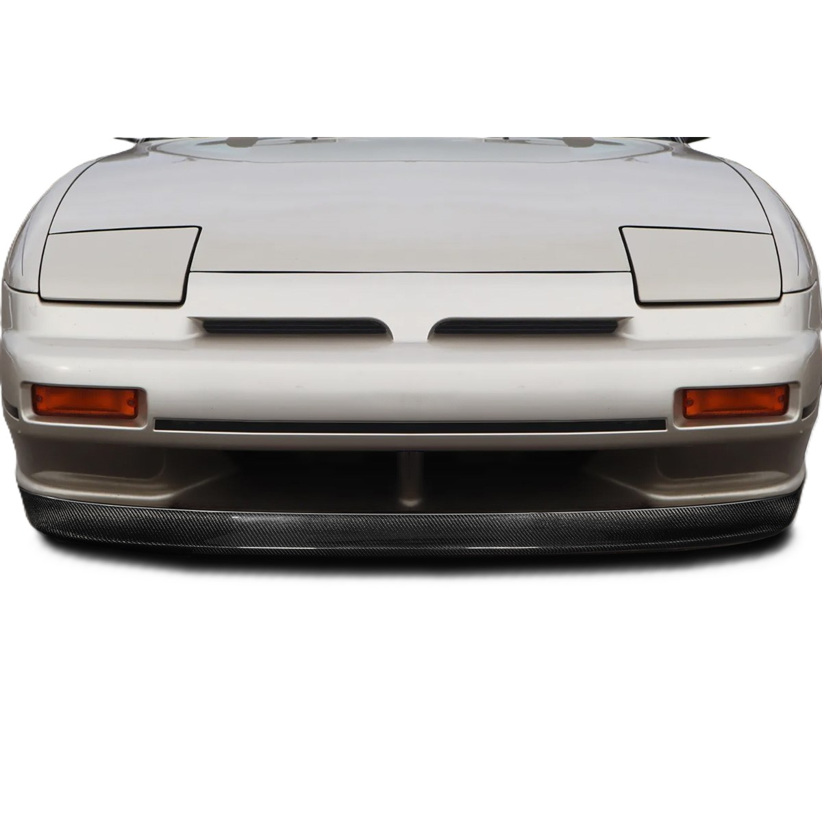 Modify your Nissan 240SX 1988 with our Exterior/Front Bumpers or Lips - Front view at a straight angle