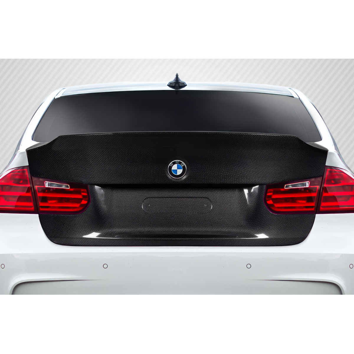 Modify your BMW 3-Series 2012 with our Exterior/Trunks - Rear view at a straight angle