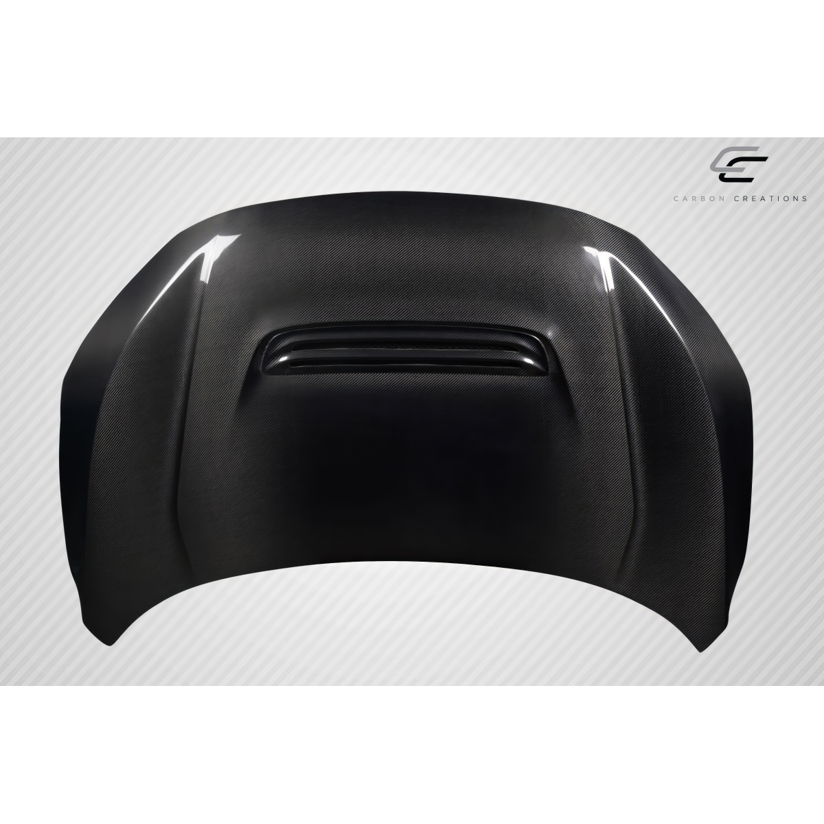 Modify your Honda Civic 2016 with our Exterior/Hoods - Top down view of the carbon fiber hood