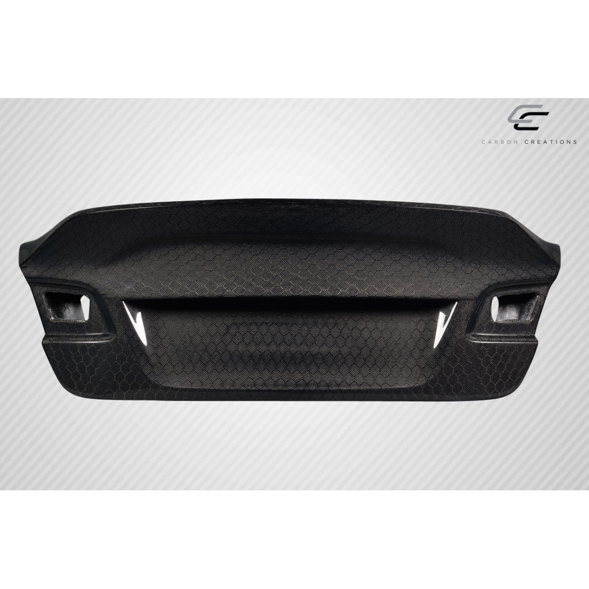 Modify your BMW 3-Series 2007 with our Exterior/Trunks - Front view of trunk part at a straight angle