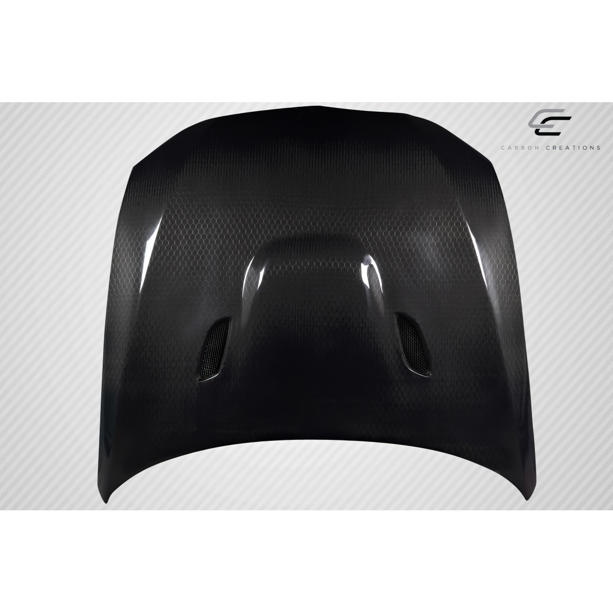 Modify your BMW 3-Series 2007 with our Exterior/Hoods - Front view angled slightly downward