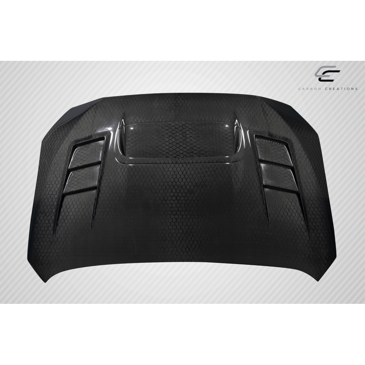 Modify your Subaru WRX 2015 with our Exterior/Hoods - Top down view of car hood at a flat angle