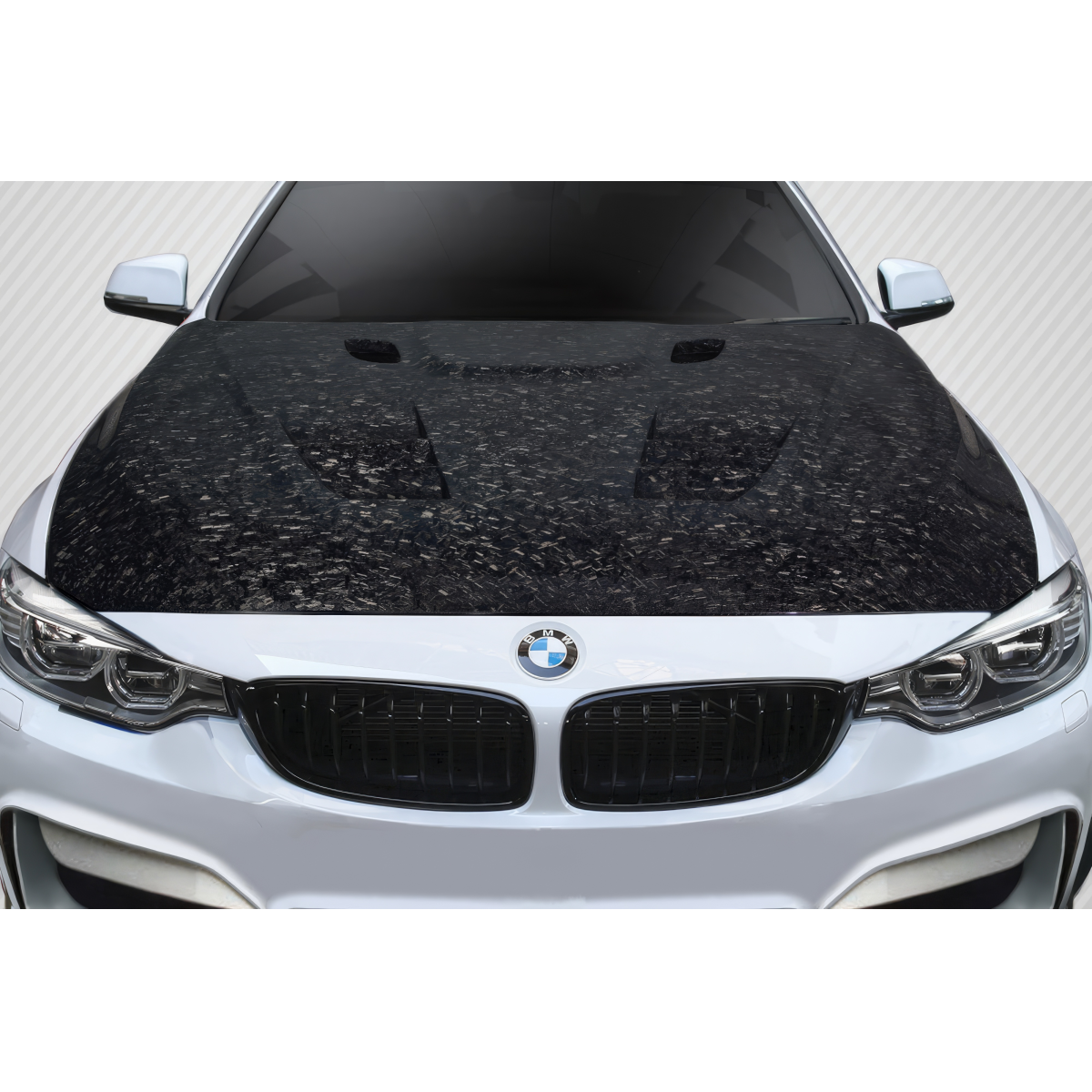 Modify your BMW 3-Series 2012 with our Exterior/Hoods - Top down view of the hood