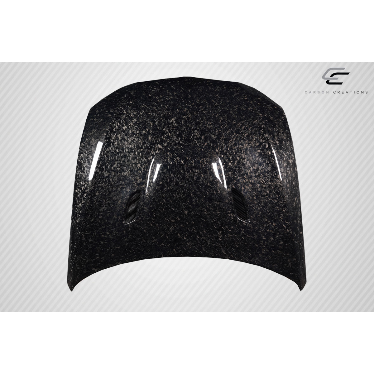 Modify your BMW 3-Series 2007 with our Exterior/Hoods - Frontal view of the carbon fiber hood