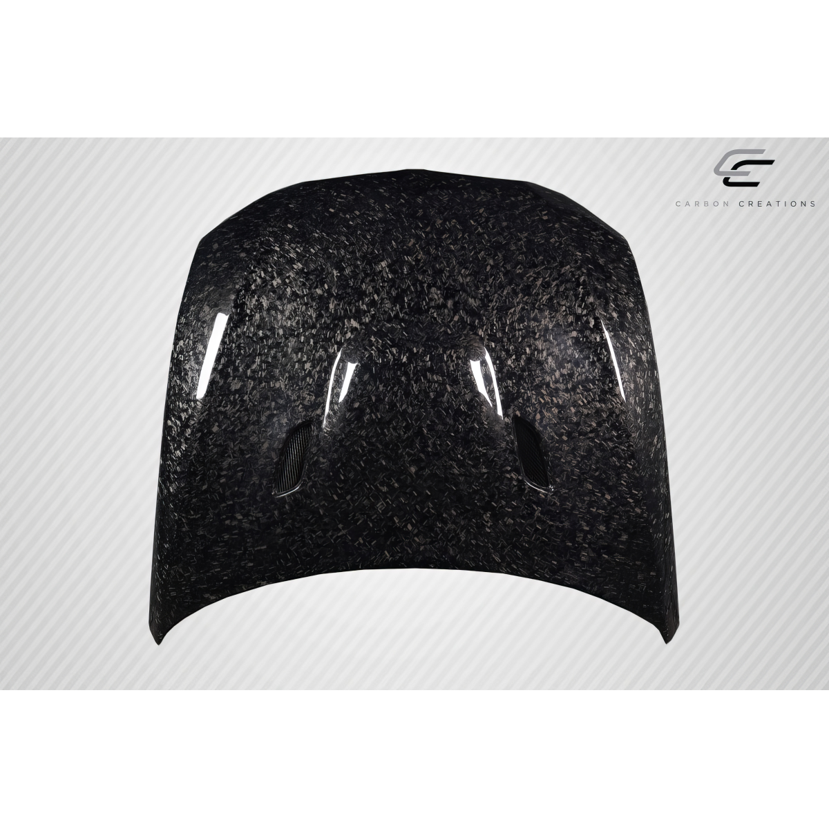 Modify your BMW 3-Series 2007 with our Exterior/Hoods - Top down view of the carbon fiber hood