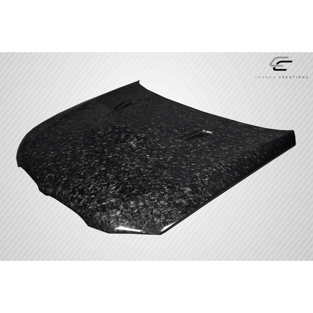 Modify your BMW 3-Series 2007 with our Exterior/Hoods - Top view angle of the carbon fiber hood part