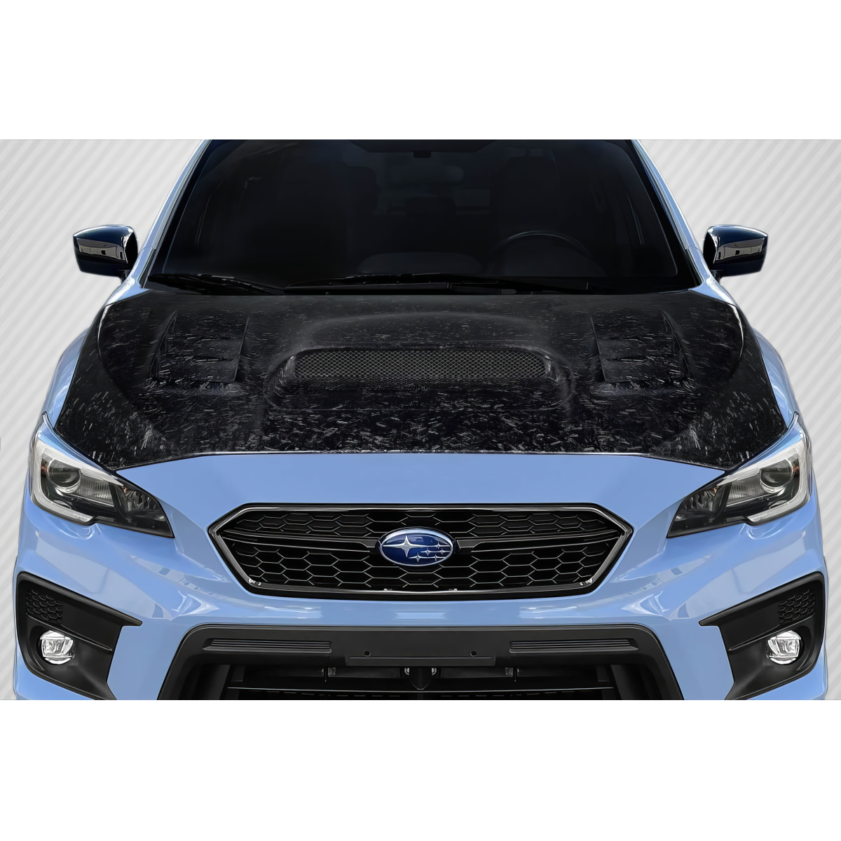 Modify your Subaru WRX 2015 with our Exterior/Hoods - Front view of Subaru WRX hood at angle