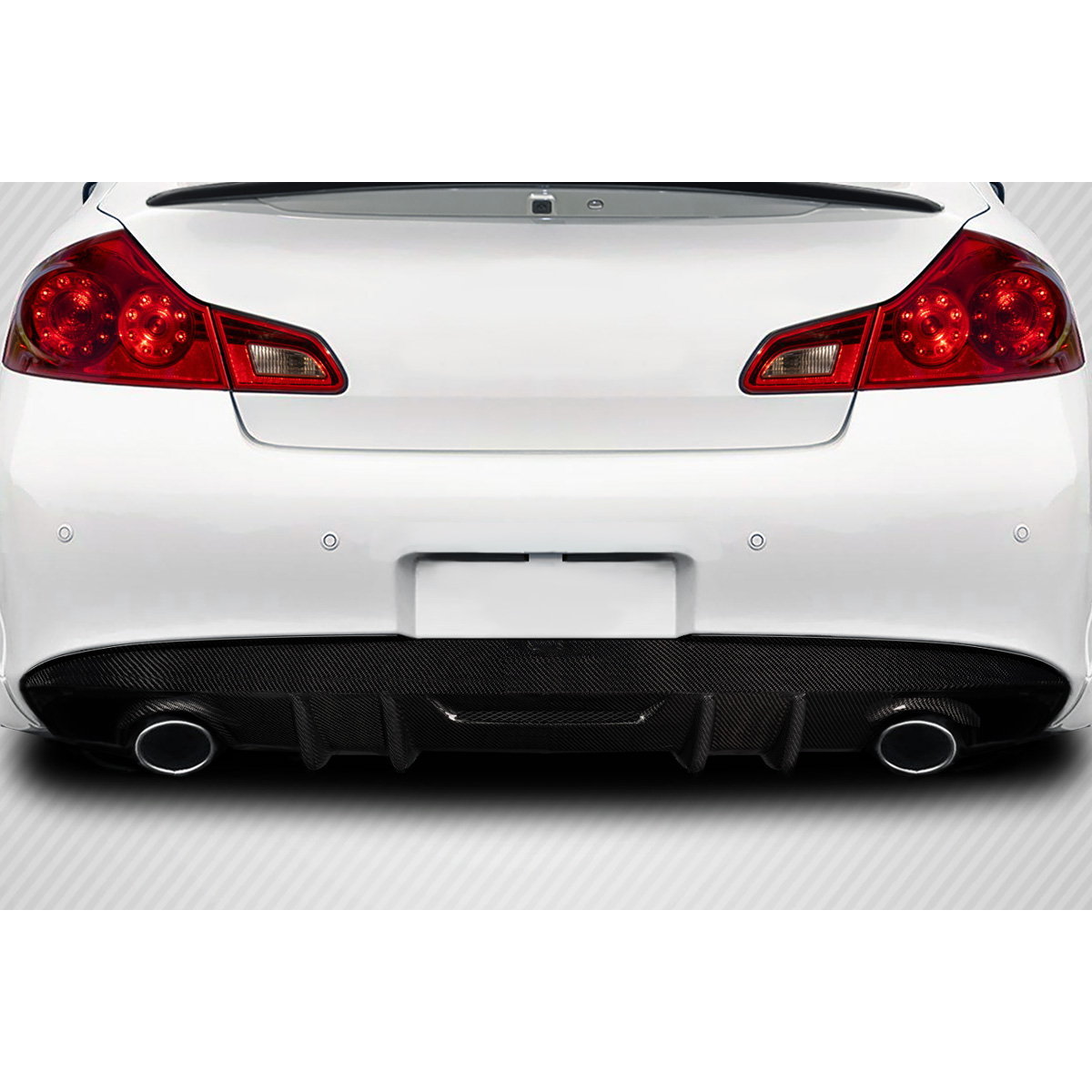 Modify your Infiniti G35 2010 with our Exterior/Diffusers - View angle is from rear of the vehicle