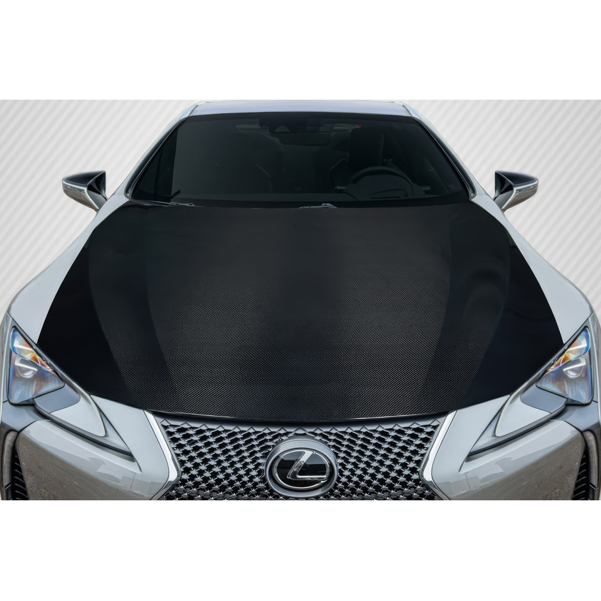 Modify your Lexus LC500 2018 with our Exterior/Hoods - Front view at a slight downward angle