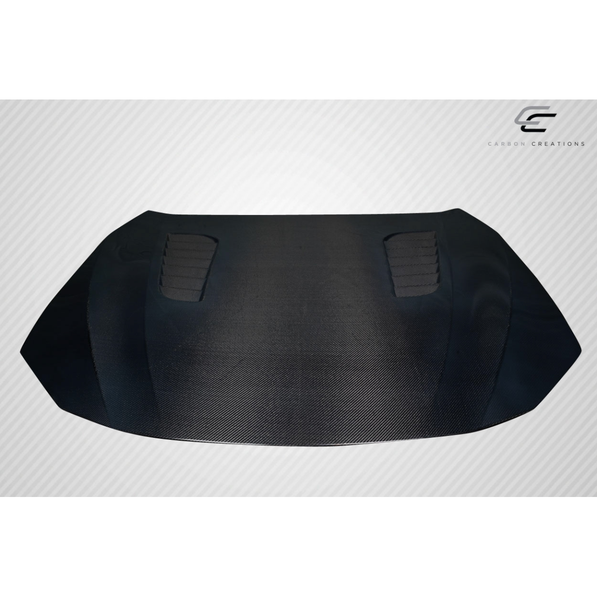 Modify your Lexus LC500 2018 with our Exterior/Hoods - Top down view of the carbon fiber hood