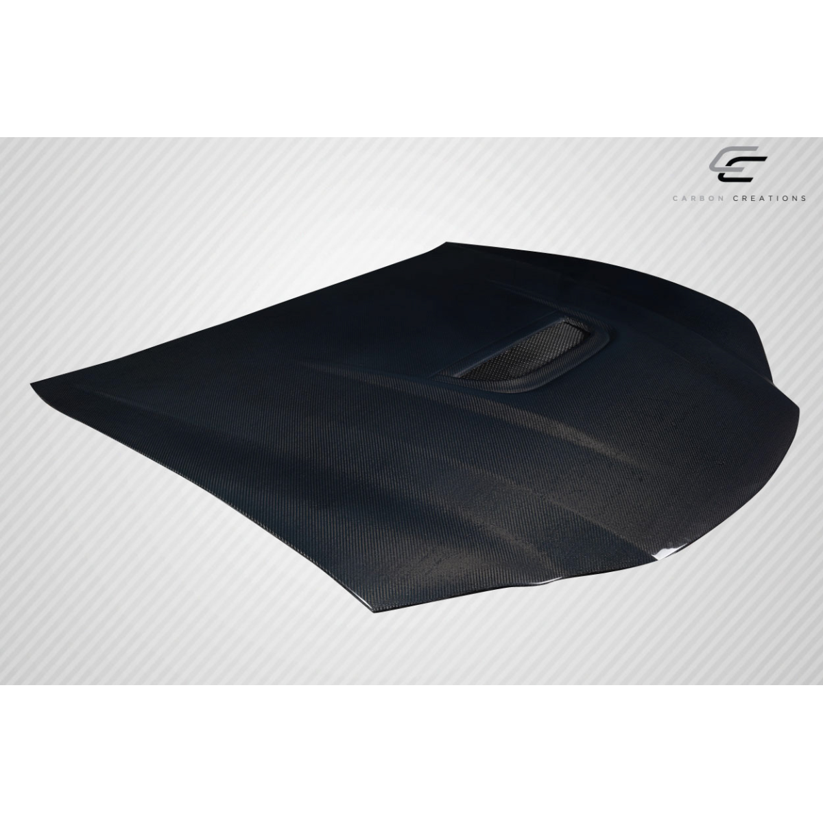 Modify your Lexus GS300 2013 with our Exterior/Hoods - Angled view of a carbon fiber hood for Lexus