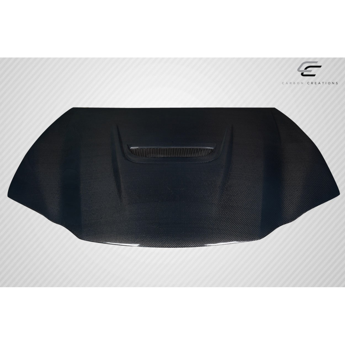 Modify your Lexus GS300 2013 with our Exterior/Hoods - Top down view of carbon fiber hood part