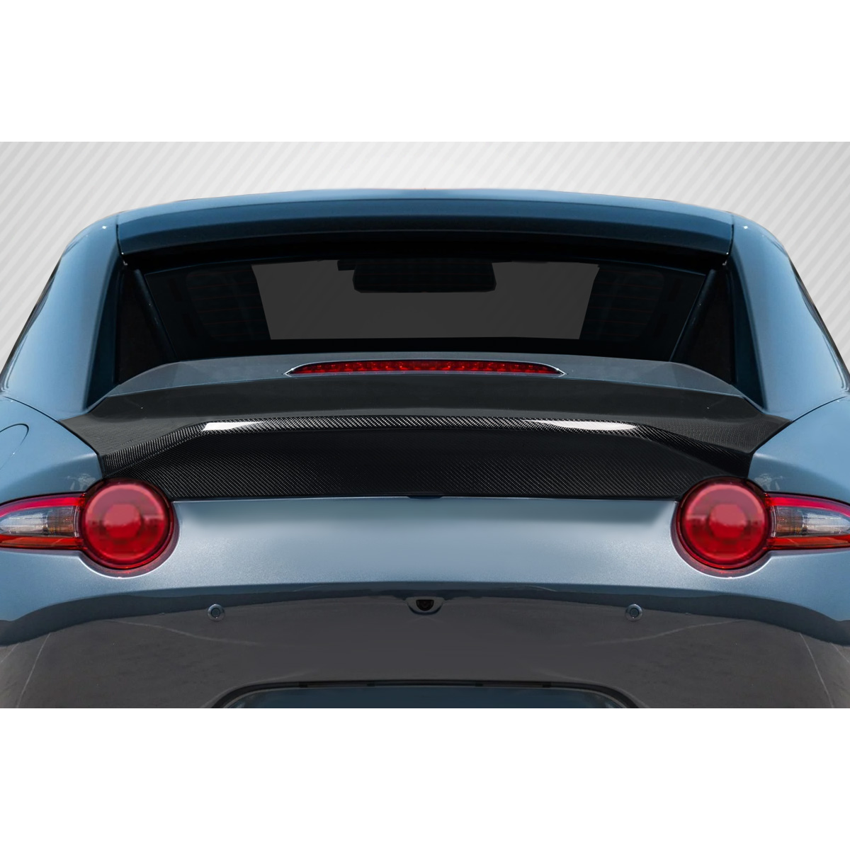 Modify your Mazda Miata 2016 with our Exterior/Trunks - Image shows rear view at a slight angle