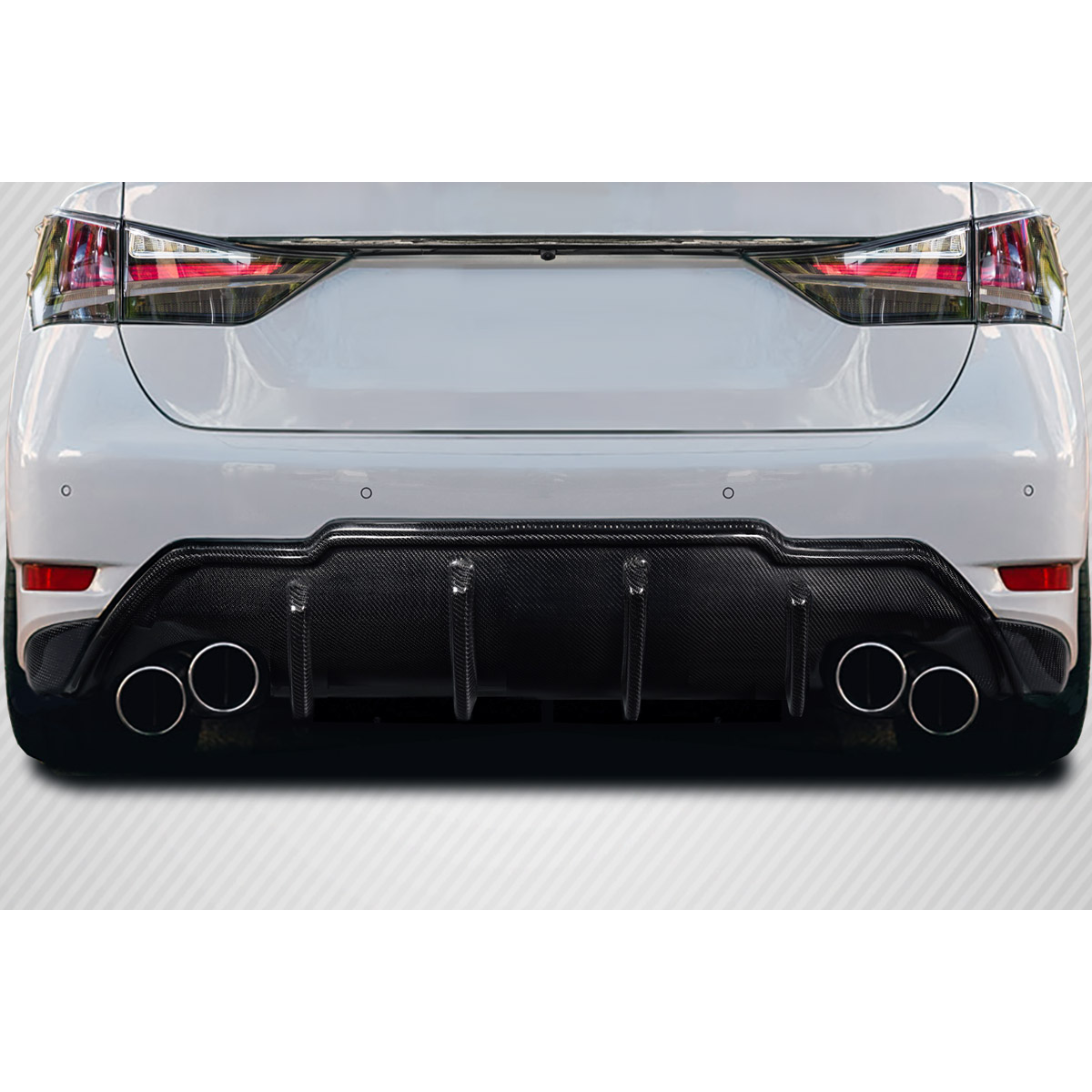 Modify your Lexus GS F 2016 with our Exterior/Diffusers - Rear view at slightly upward angle