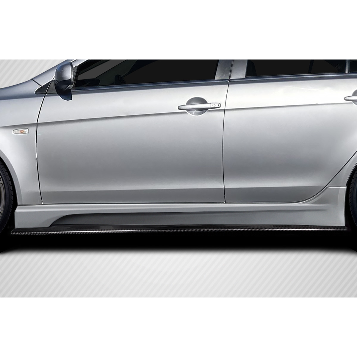 Modify your Mitsubishi Evolution 2008 with our Exterior/Other Exterior - Side view perspective of a vehicle part