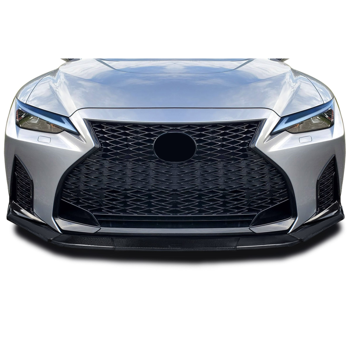 Modify your Lexus IS Series 2021 with our Exterior/Front Bumpers or Lips - Front view slightly above horizontal angle