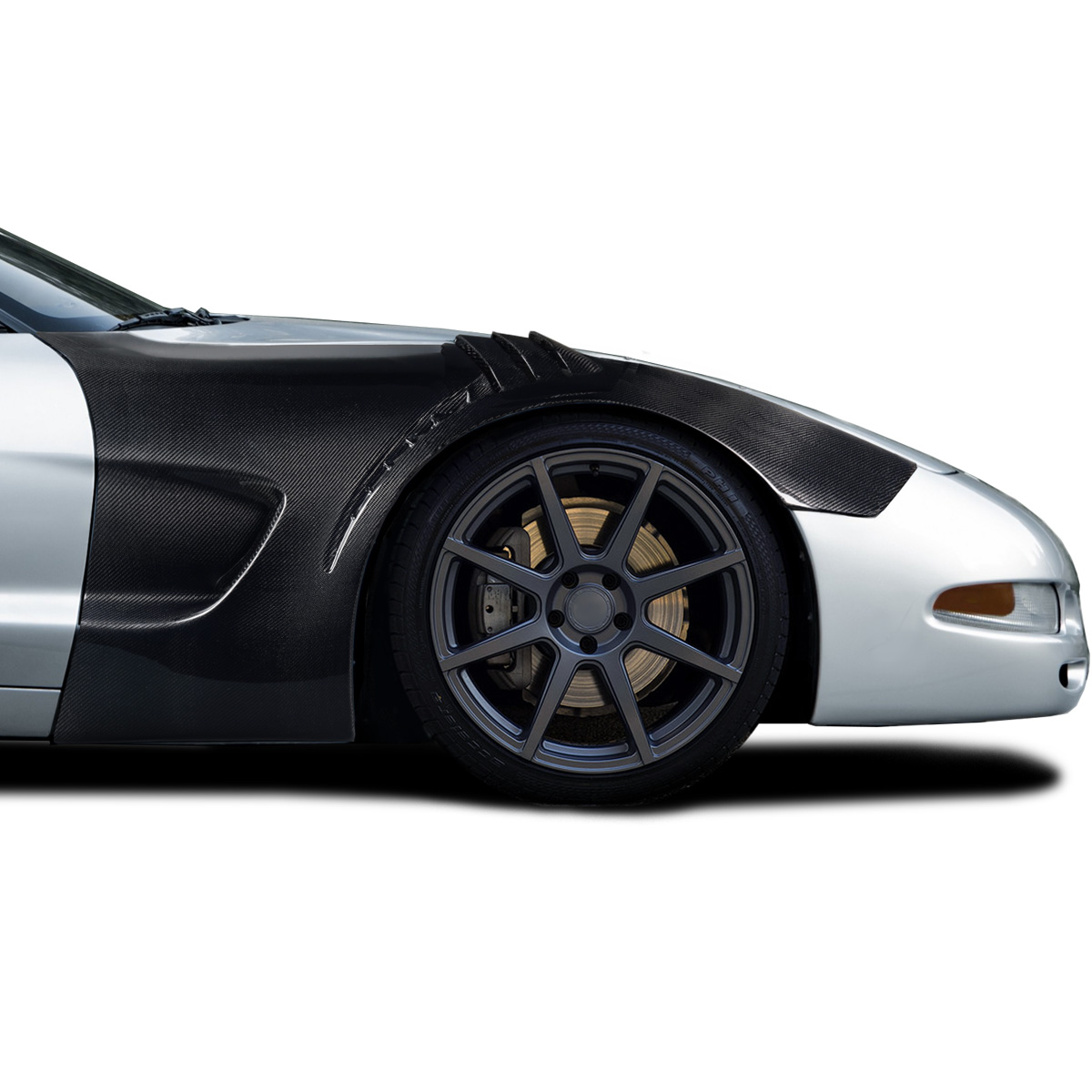 Modify your Chevrolet Corvette 1997 with our Exterior/Fenders - The image is viewed from a frontal angle