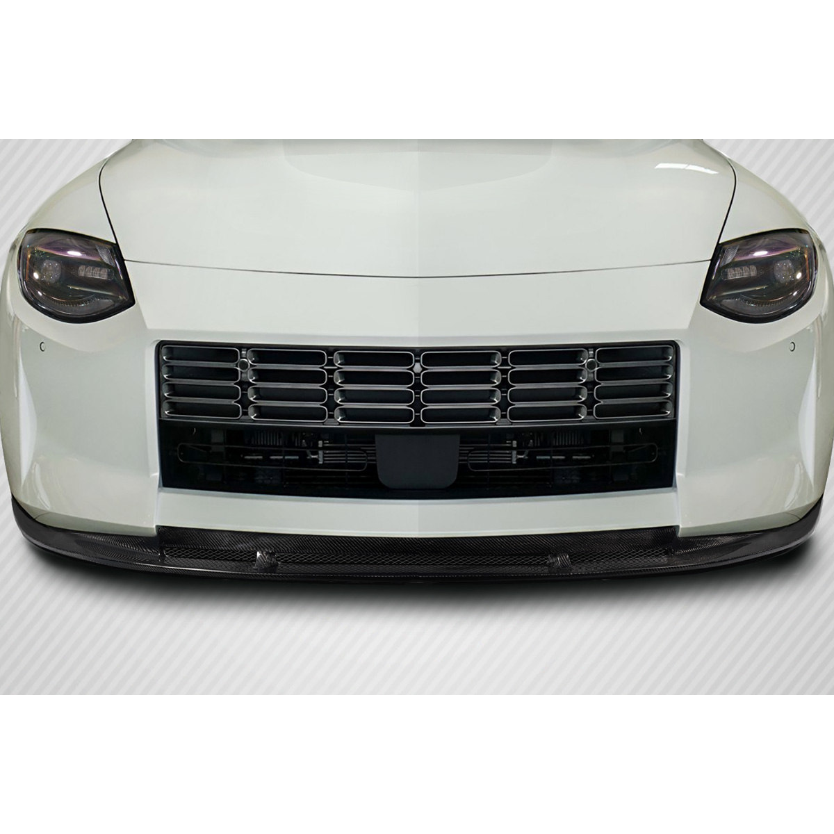 Modify your Nissan Z 2022 with our Exterior/Front Bumpers or Lips - Front view of car part at zero degree angle