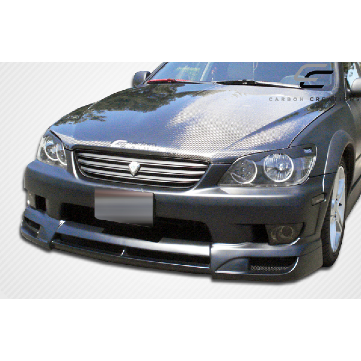 Modify your Lexus IS Series 2000 with our Exterior/Hoods - Front view showcasing the stylish hood design