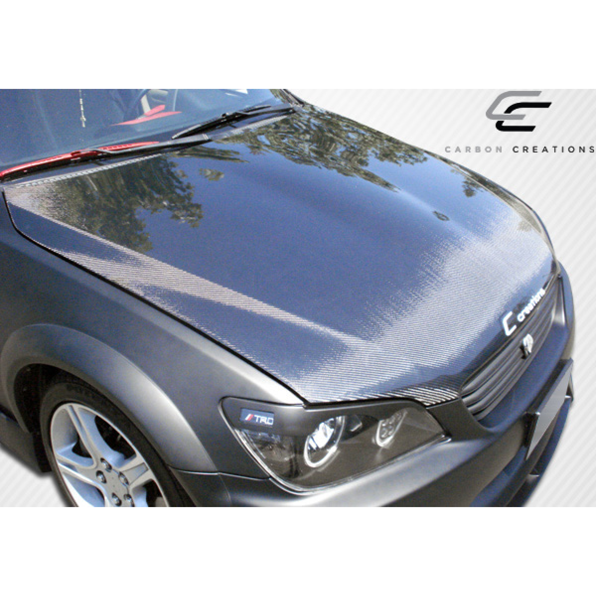 Modify your Lexus IS Series 2000 with our Exterior/Hoods - View from the front angle of vehicle hood