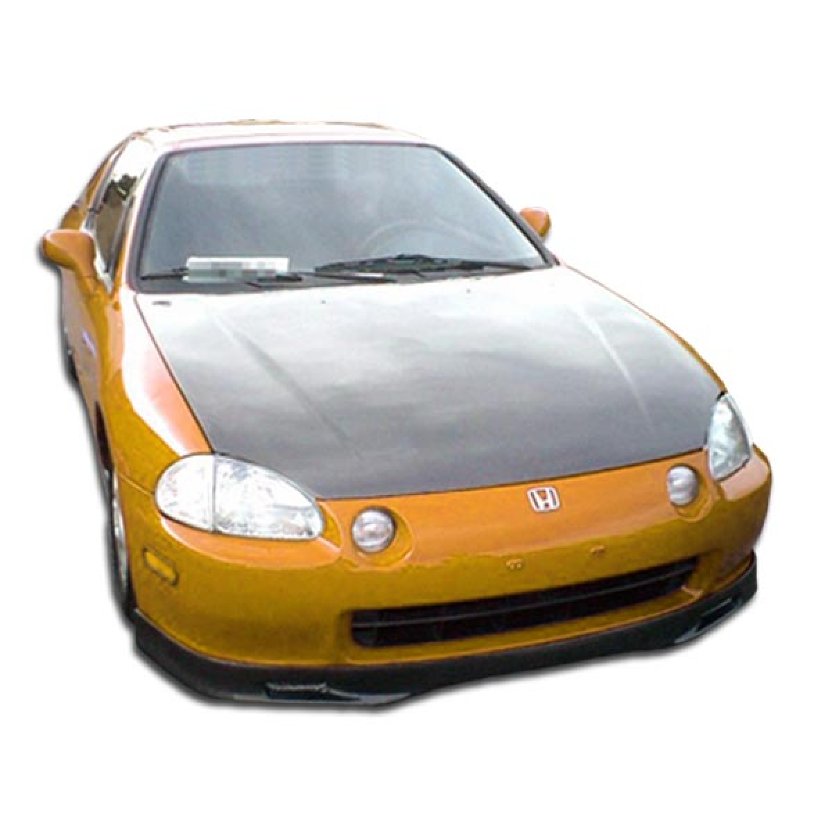 Modify your Honda Civic del Sol 1993 with our Exterior/Hoods - Front angle showing hood and headlights