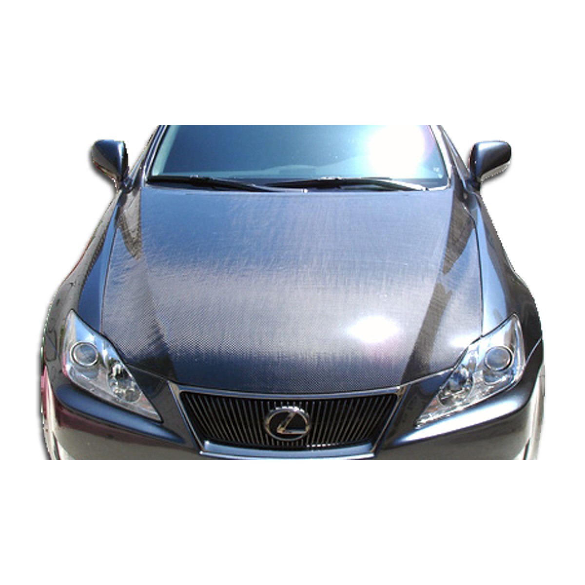 Modify your Lexus IS Series 2006 with our Exterior/Hoods - Front view angle of vehicle hood