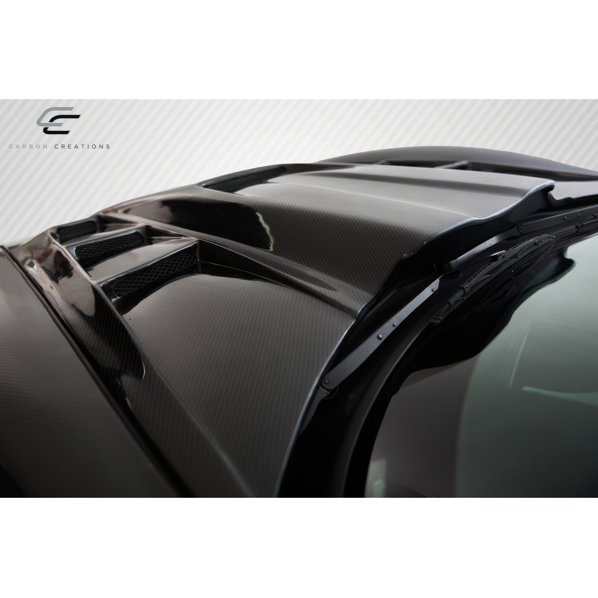 Modify your Chevrolet Corvette 2005 with our Exterior/Hoods - Viewed from a top down angle